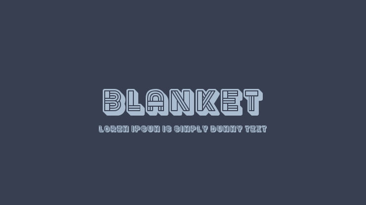 Blanket Font