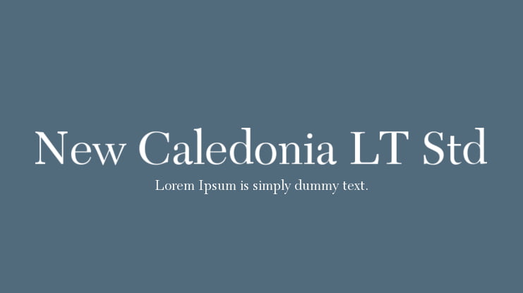 New Caledonia LT Std Font Family