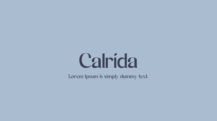 Calrida Font