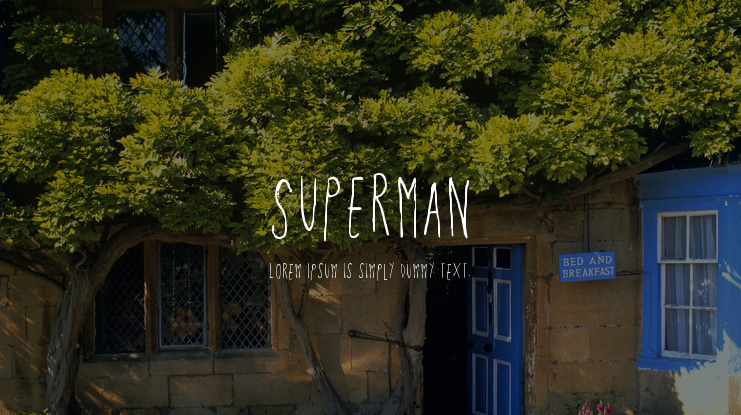 Superman Font