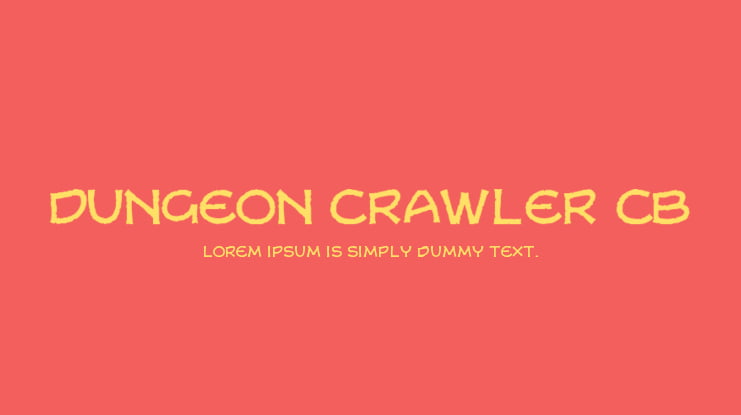 Dungeon Crawler CB Font