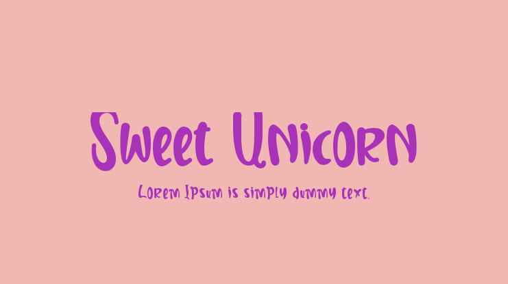 Sweet Unicorn Font