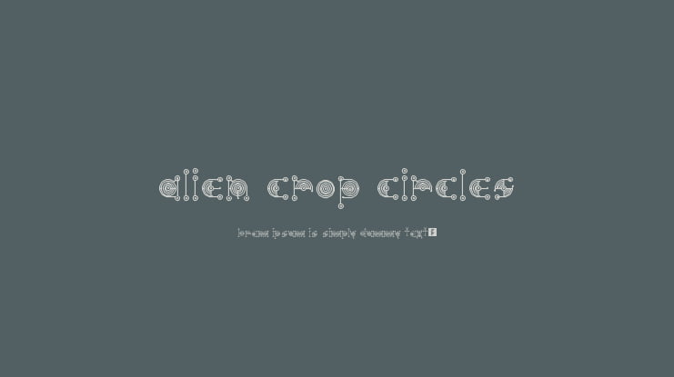 Alien Crop Circles Font