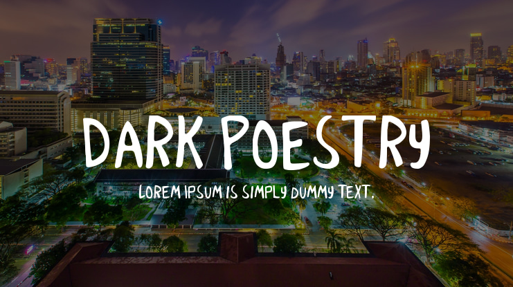 Dark Poestry Font