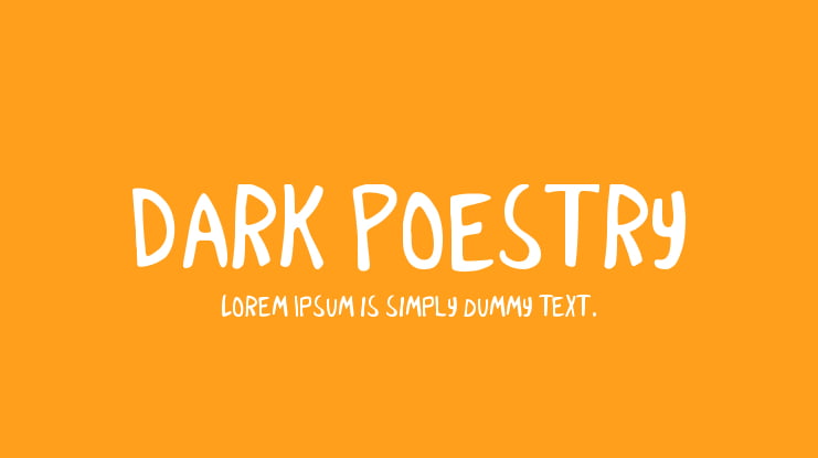 Dark Poestry Font