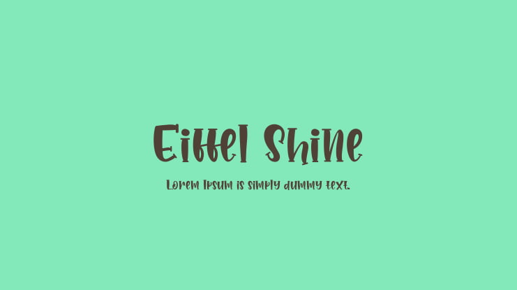 Eiffel Shine Font