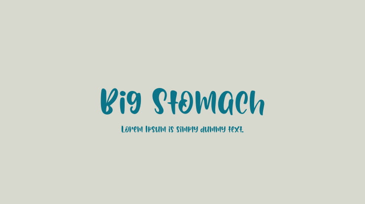 Big Stomach Font