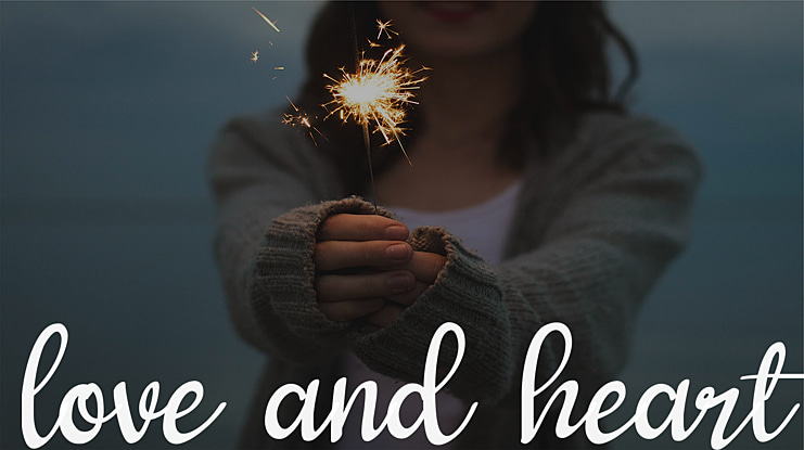 love and heart Font