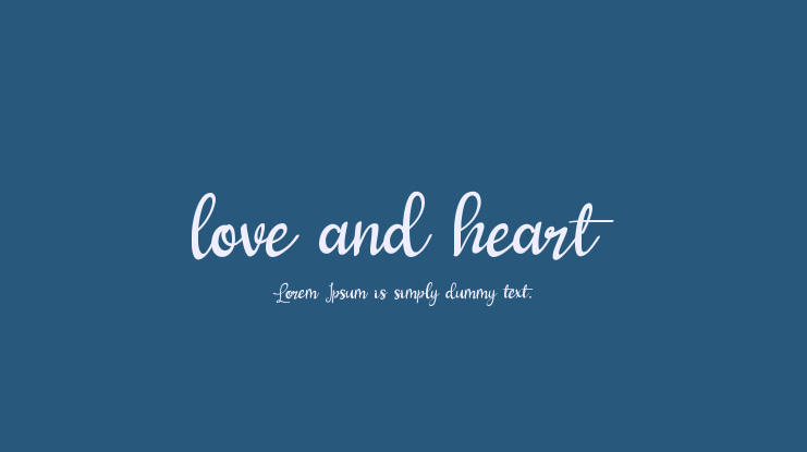 love and heart Font