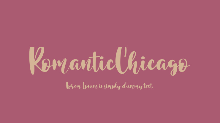 RomanticChicago Font