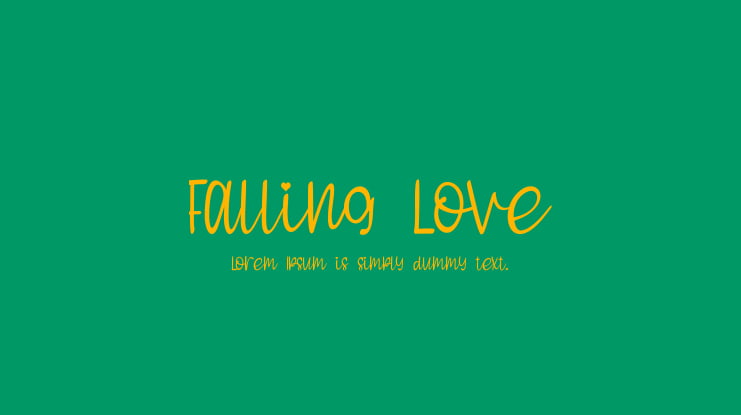 Falling Love Font