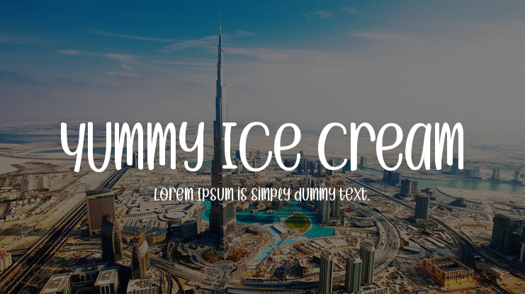 Yummy Ice Cream Font