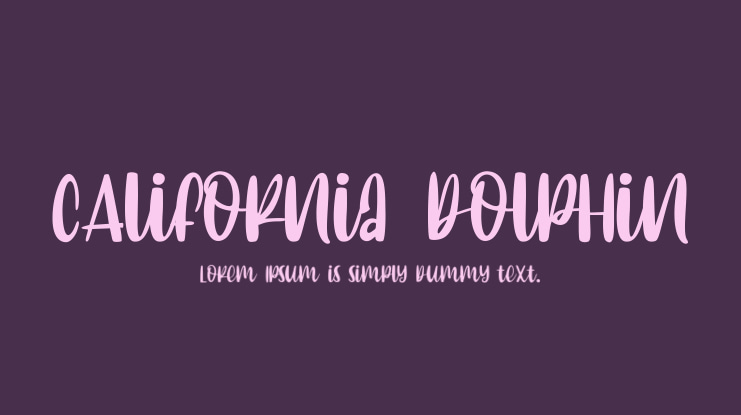 CAlifornia dolphin Font