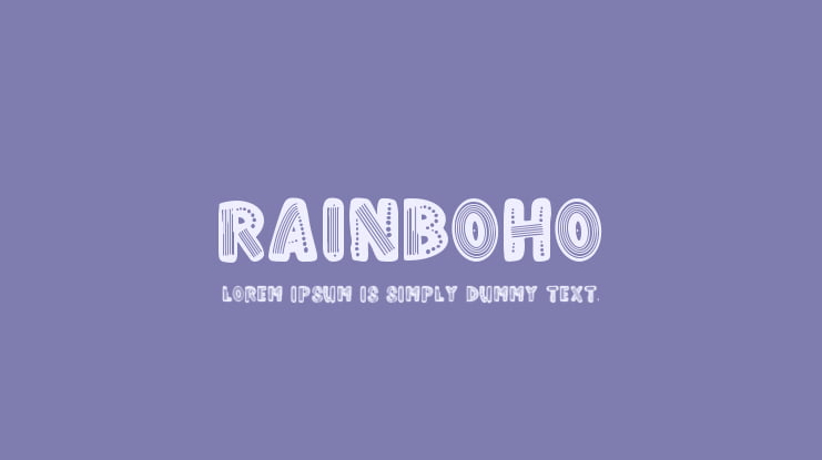 Rainboho Font