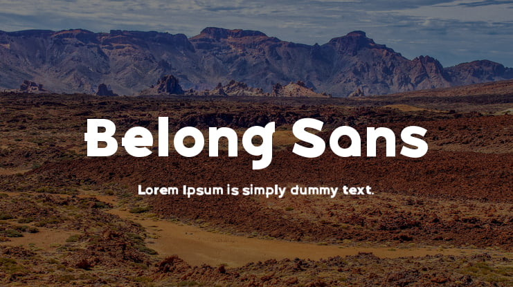 Belong Sans Font Family