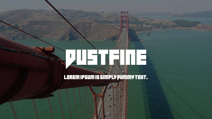 Dustfine Font