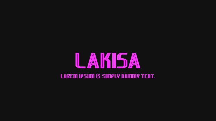 Lakisa Font Family
