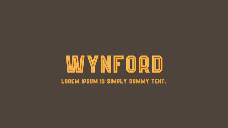 Wynford Font Family