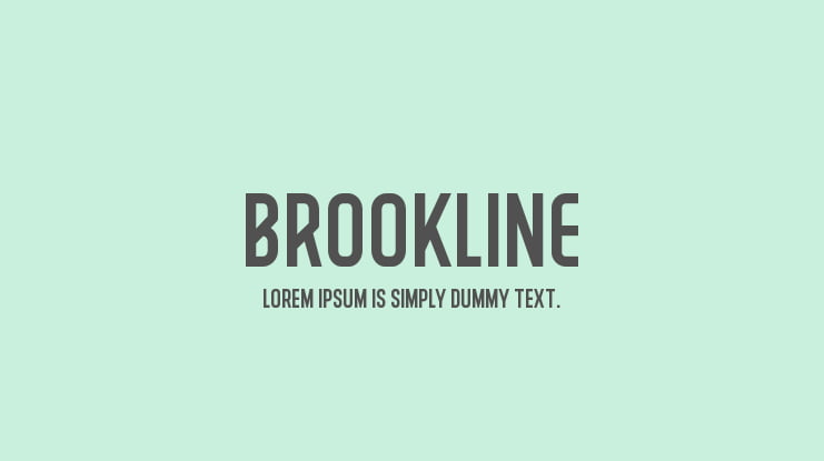 BROOKLINE Font