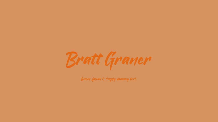 Bratt Graner Font