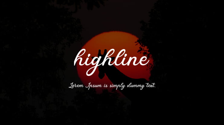highline Font
