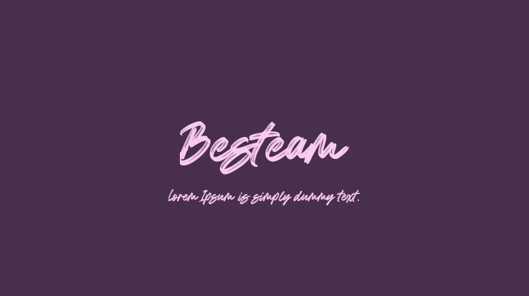 Besteam Font