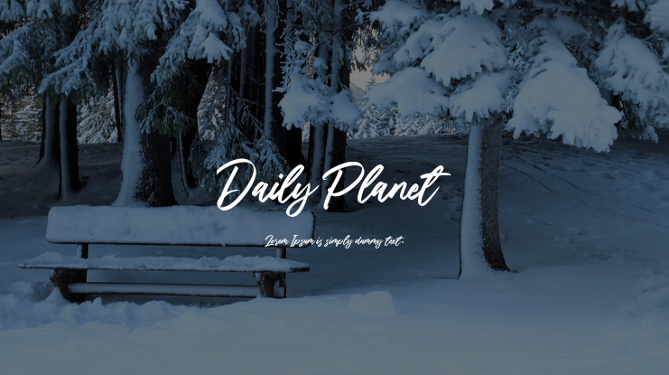 Daily Planet Font