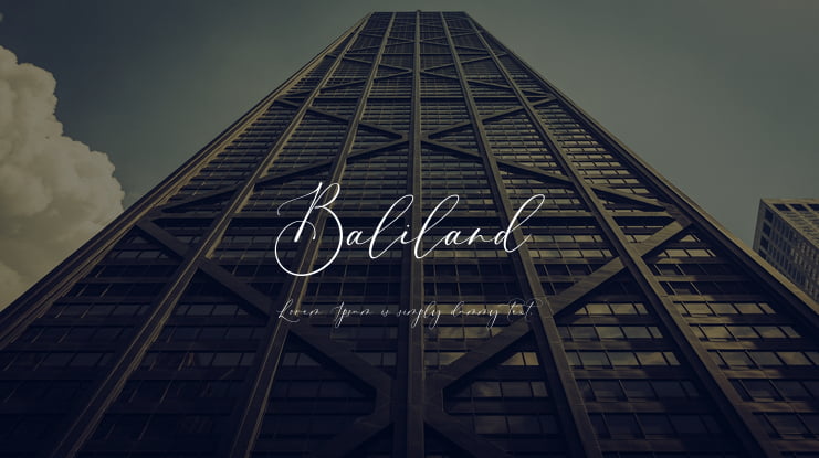Baliland Font : Download Free for Desktop & Webfont