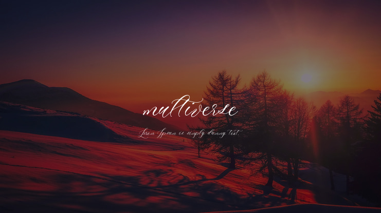 multiverse Font