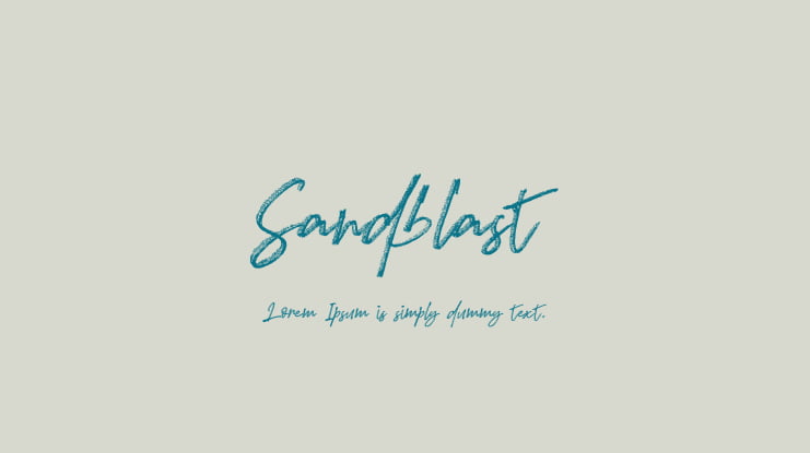 Sandblast Font