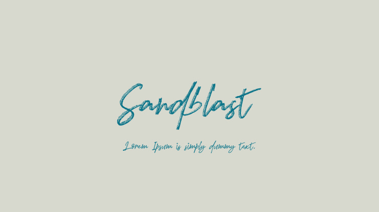 Sandblast Font