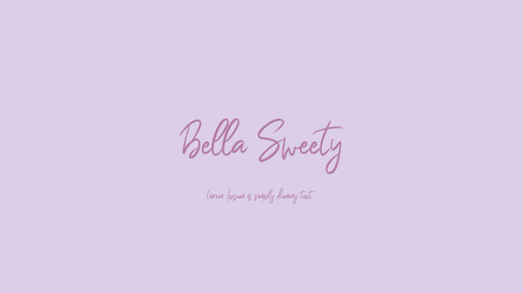 Bella Sweety Font