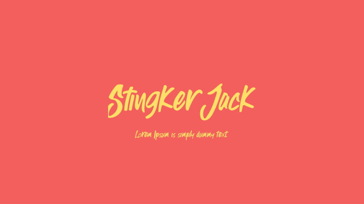 Stingker Jack Font