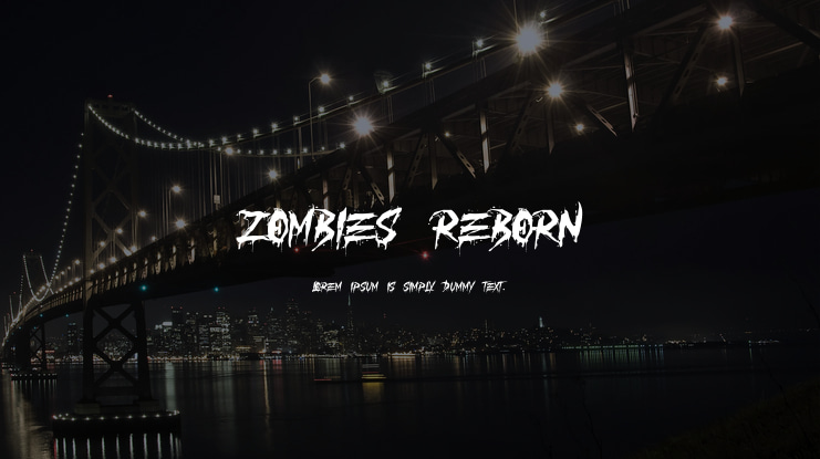 ZOMBIES REBORN Font
