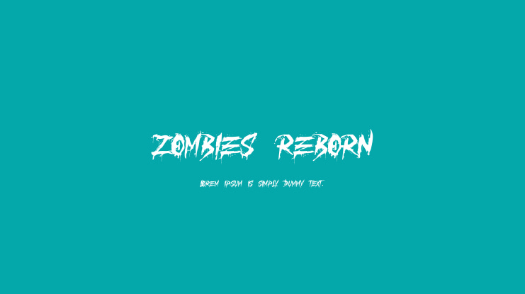 ZOMBIES REBORN Font
