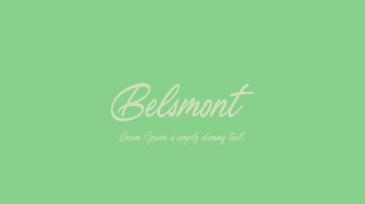 Belsmont Font