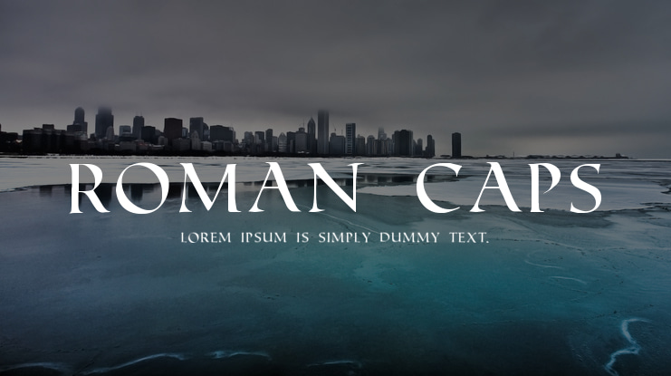 Roman Caps Font