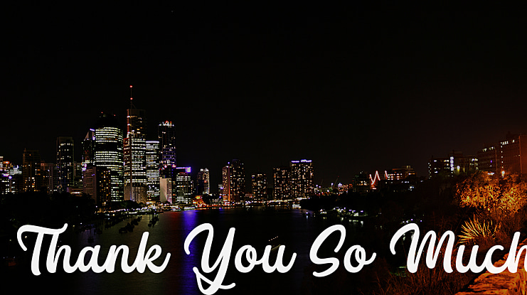 Thank You So Much Font