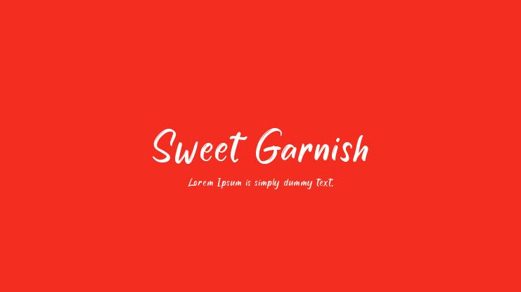 Sweet Garnish Font