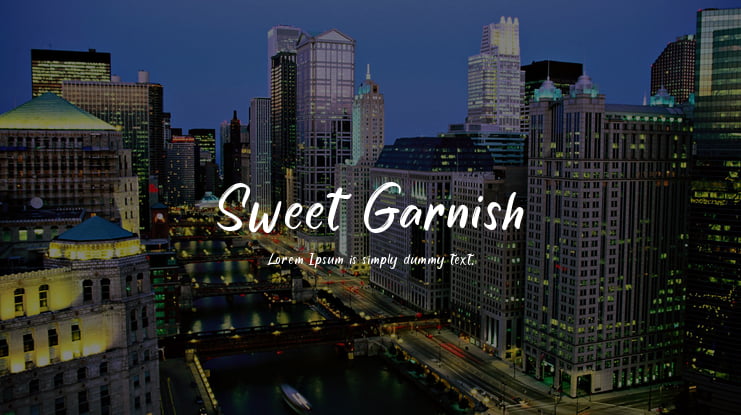 Sweet Garnish Font