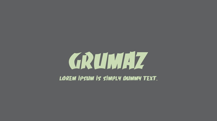 Grumaz Font