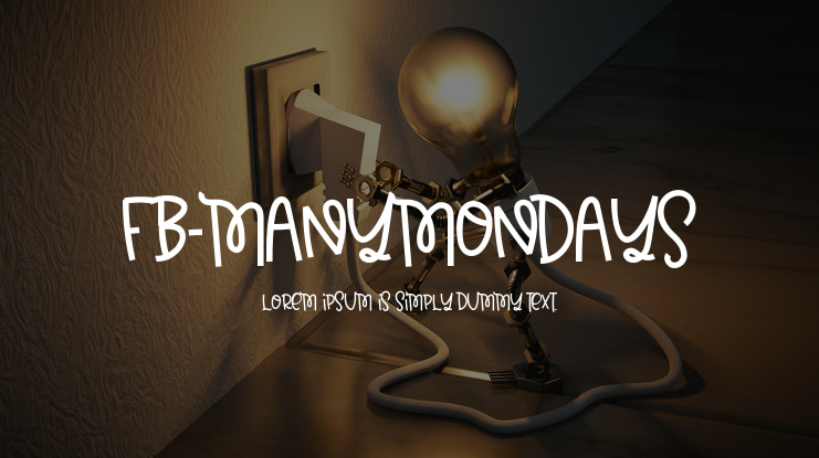 FB-ManyMondays Font