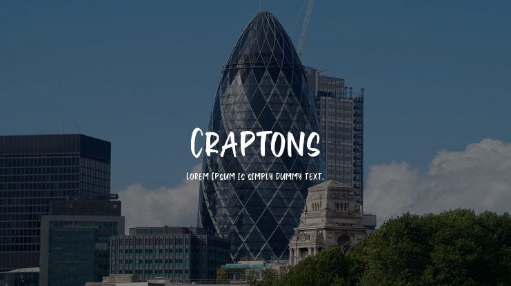 Craptons Font