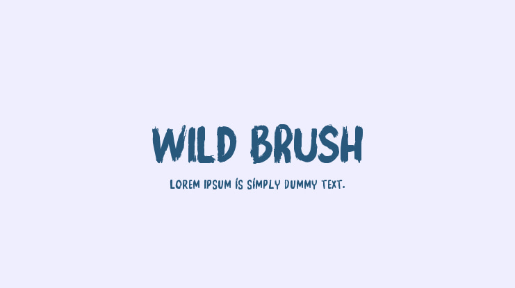 WILD BRUSH Font