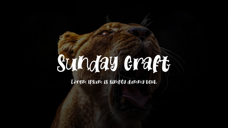 Sunday Craft Font