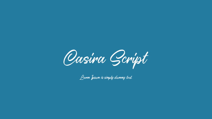 Casira Script Font
