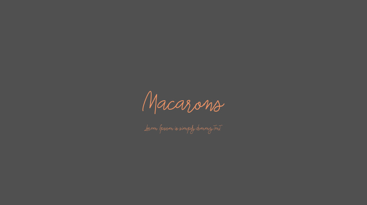 Macarons Font