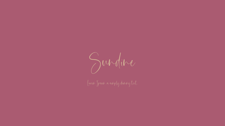 Sundine Font