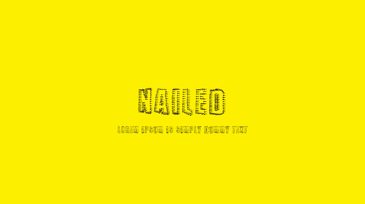 Nailed Font
