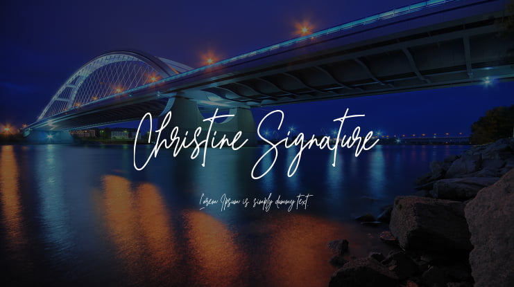 Christine Signature Font